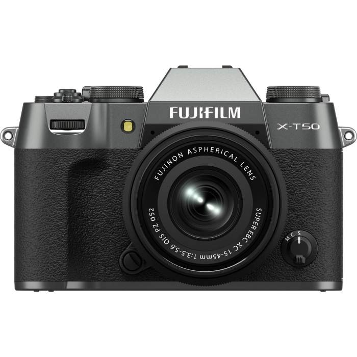 Fujifilm X-T50 XC15-45mm F3.5-5.6 OIS PZ Charcoal APS-C 40MP X-Trans camera kit