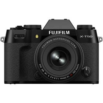 Fujifilm X-T50 XF16-50mm F2.8-4.8 R LM WR Black APS-C 40MP X-Trans mirrorless camera kit
