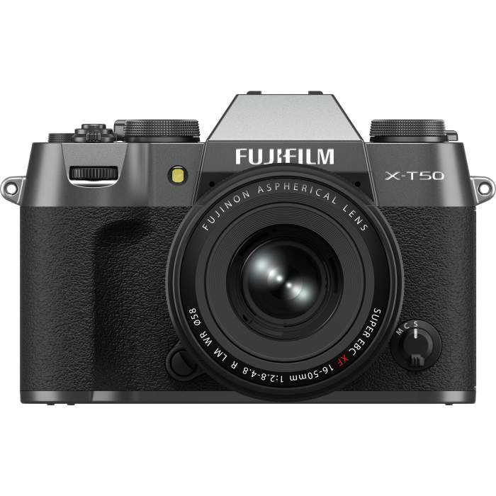 Mirrorless Cameras - Fujifilm X-T50 XF16-50mm F2.8-4.8 R LM WR Charcoal APS-C 40MP X-Trans mirrorless camera kit - quick order from manufacturer