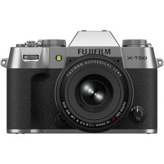 Fujifilm X-T50 XF16-50mm F2.8-4.8 R LM WR Silver APS-C 40MP X-Trans mirrorless camera kit