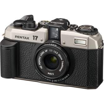 Film Cameras - Pentax 17 film camera 35mm half frame w. 25mm F3.5 Dark Silver - quick order from manufacturer