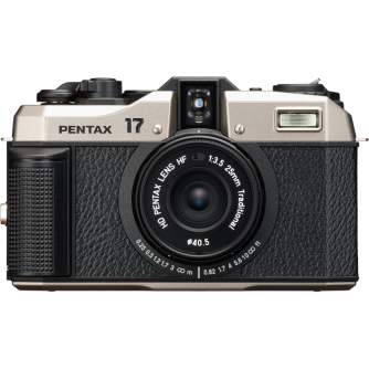 Film Cameras - Pentax 17 film camera 35mm half frame w. 25mm F3.5 Dark Silver - quick order from manufacturer