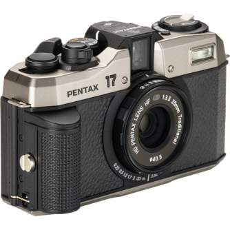 Filmu kameras - Pentax 17 filmiņu kamera 35mm half frame ar 25mm F3.5 Dark Silver - ātri pasūtīt no ražotāja