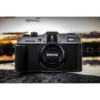 Film Cameras - Pentax 17 film camera 35mm half frame w. 25mm F3.5 Dark Silver - quick order from manufacturer