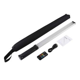 LED gaismas nūjas - Colorful Photo LED Stick PULUZ with Remote Control (PU460B) - perc šodien veikalā un ar piegādi