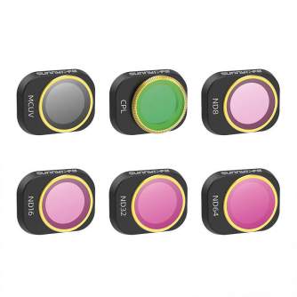 Vairs neražo - 6 Lens Filters MCUV, CPL, ND8/16/32/64 Sunnylife for DJI MINI 4 PRO