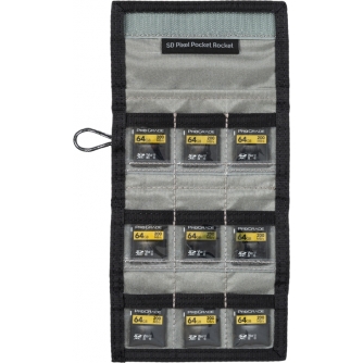 Memory Cards - THINK TANK PIXEL POCKET ROCKET (HOLDS 9 SD/CFEXPRESS) SLATE BLACK 740223 - quick order from manufacturer