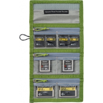 Memory Cards - THINK TANK SECURE POCKET ROCKET (WALLET WITH STRAP: HOLDS 9 SD/CFEXPRESS/MICRO) HIGHLAND GREEN 740224 - quick order from manufacturer