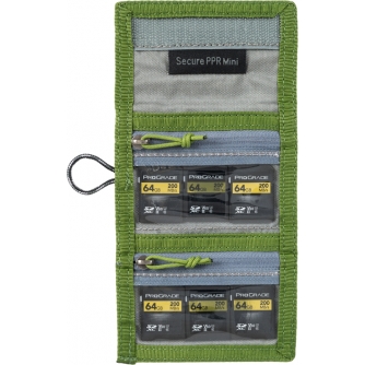 Memory Cards - THINK TANK SECURE POCKET ROCKET MINI (WALLET WITH STRAP: HOLDS 4 CF/CFEXPRESS OR 6 SD/MICROSD) GREEN 740226 - quick order from manufacturer