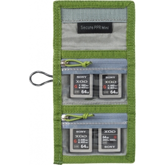 Memory Cards - THINK TANK SECURE POCKET ROCKET MINI (WALLET WITH STRAP: HOLDS 4 CF/CFEXPRESS OR 6 SD/MICROSD) GREEN 740226 - quick order from manufacturer