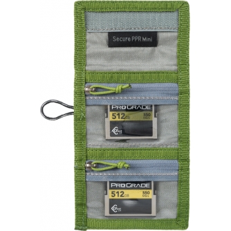 Memory Cards - THINK TANK SECURE POCKET ROCKET MINI (WALLET WITH STRAP: HOLDS 4 CF/CFEXPRESS OR 6 SD/MICROSD) GREEN 740226 - quick order from manufacturer