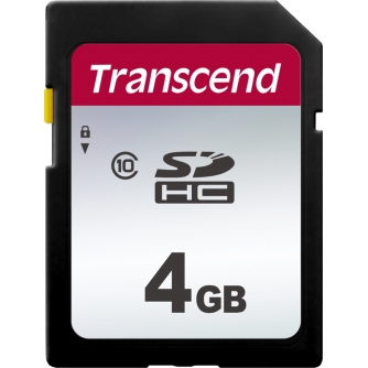 Memory Cards - TRANSCEND SILVER 300S SDHC UHS-I C10 R20/W10 4GB TS4GSDC300S - quick order from manufacturer