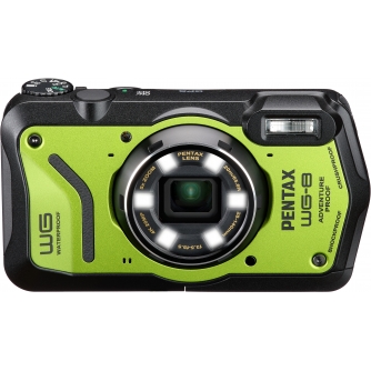 Compact Cameras - Pentax WG-8 Green Waterproof Camera 20MP 4K 5x Zoom 01501 - quick order from manufacturer