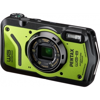 Compact Cameras - Pentax WG-8 Green Waterproof Camera 20MP 4K 5x Zoom 01501 - quick order from manufacturer