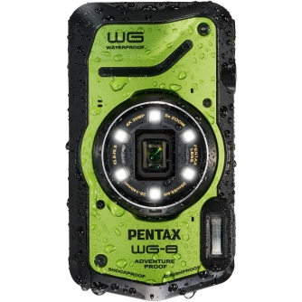 Compact Cameras - Pentax WG-8 Green Waterproof Camera 20MP 4K 5x Zoom 01501 - quick order from manufacturer