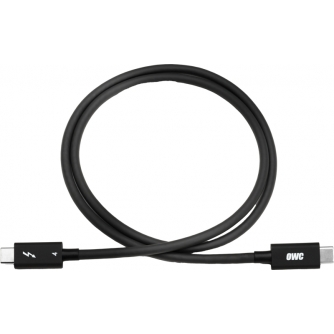 Kabeļi - OWC CABLE THUNDERBOLT - UNIVERSAL + FULL CAPABILITY F. ALL TB 3/4/USB-C/USB4 DEVICES (240W) 0.3M OWCCBLTB4C0.3M - ātri pasūtīt no ražotāja