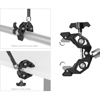 Accessories for rigs - SMALLRIG 4454 CRAB-SHAPED SUPER CLAMP KIT WITH MAGIC ARM 4454 - quick order from manufacturer