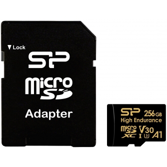 SiliconPowerkartapamtimicroSDXC256GBHighEndurance adapterSP256GBSTXDV3V1HSP