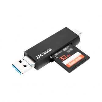 Karšu lasītājs - JJC CR UTC3II Memory Card Reader Gray CR UTC3II Gray - ātri pasūtīt no ražotāja