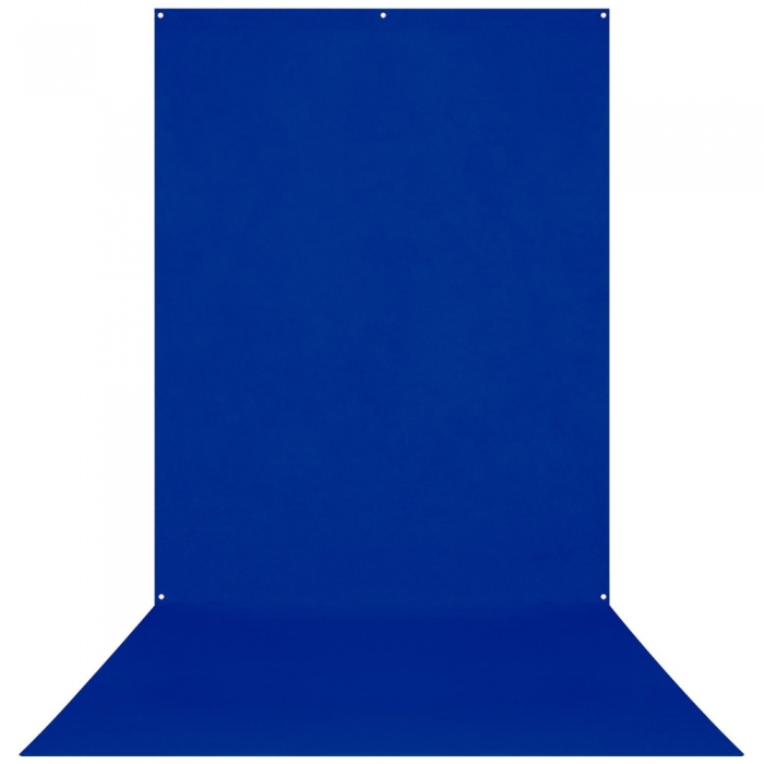 Backgrounds - Westcott Wrinkle Resistant Backdrop Royal Blue / Chroma Key Blue (5 x 12) 539S - quick order from manufacturer