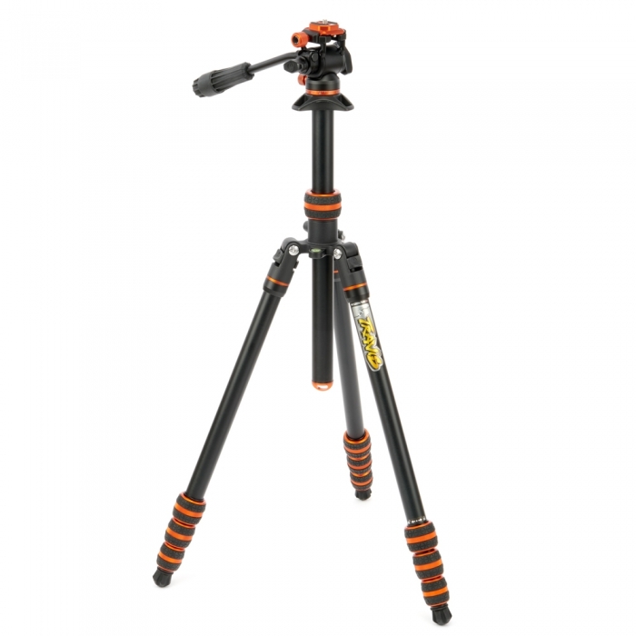 Photo Tripods - 3 Legged Thing Punks Travis 2.0 & Airhed Trinity Zwart/Oranje TRAVISVIDEOLAVA2.0 - quick order from manufacturer