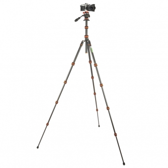 Photo Tripods - 3 Legged Thing Punks Brian 2.0 with Airhed Trinity Zwart/Oranje BRIANVIDEOLAVA2.0 - quick order from manufacturer