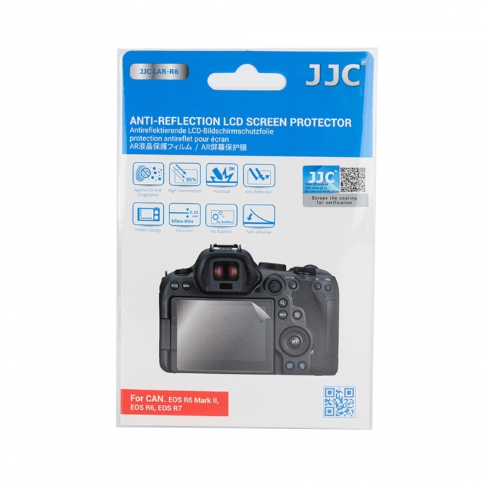 Camera Protectors - JJC LAR R6 Anti Reflection LCD Screen Protector (Canon EOS R6 Mark II, Canon EOS R6, Canon EOS R7) LAR R6 - quick order from manufacturer