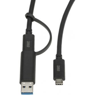 Cables - OWC USB-C TO C & A WITH TETHERED USB-A ADAPTER 0.6 METER OWCTCCBLCA0.6M - quick order from manufacturer