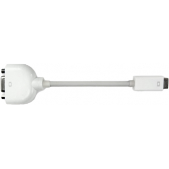 OWC 8-INCH NEWERTECH MINI DVI TO VGA VIDEO ADAPTER. EXCEPTIONAL QUALITY. MATCHES APPLE WHITE NWTCBLMDVIVGA