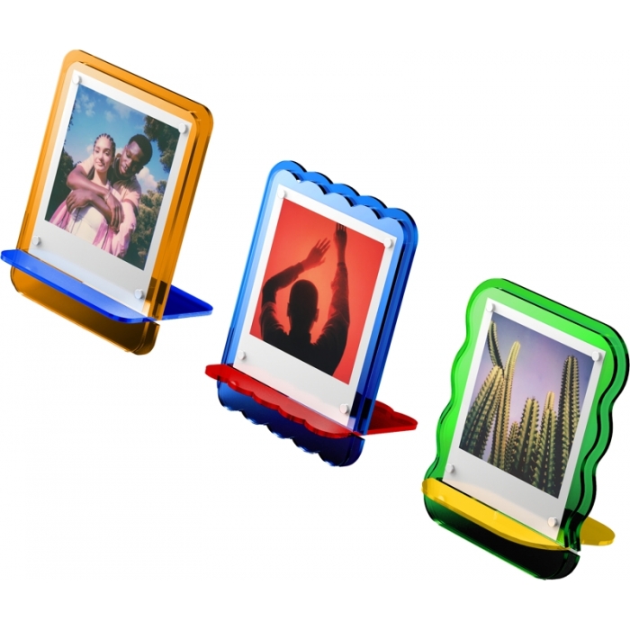 Photography Gift - POLAROID COLOURED ACRYLIC PHOTO FRAMES 3 PACK 6367 - quick order from manufacturer