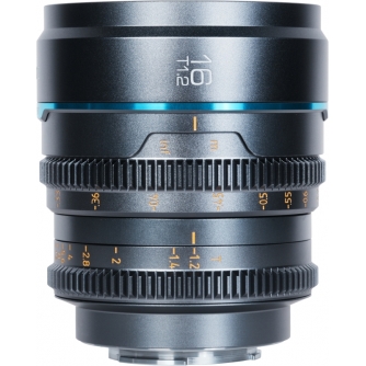 CINEMA objektīvi - SIRUI CINE LENS NIGHTWALKER S35 16MM T1.2 E-MOUNT METAL GREY MS16E-G - ātri pasūtīt no ražotāja