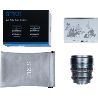 CINEMA objektīvi - SIRUI CINE LENS NIGHTWALKER S35 16MM T1.2 E-MOUNT METAL GREY MS16E-G - ātri pasūtīt no ražotāja