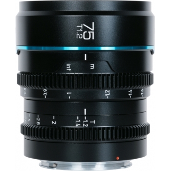 CINEMA Объективы - SIRUI CINE LENS NIGHTWALKER S35 75MM T1.2 E-MOUNT BLACK MS75E-B - быстрый заказ от производителя