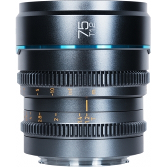 CINEMA objektīvi - SIRUI CINE LENS NIGHTWALKER S35 75MM T1.2 E-MOUNT METAL GREY MS75E-G - ātri pasūtīt no ražotāja