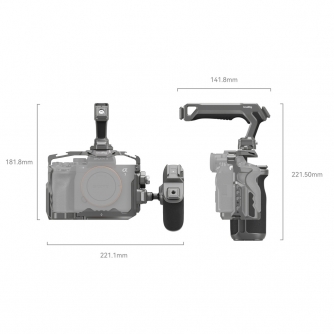 Ietvars kameram CAGE - SmallRig 4539 HawkLock Quick Release Advanced Cage Kit for Sony Alpha 7R V / Alpha 7 IV / Alpha 7S III 4539 - ātri pasūtīt no ražotāja