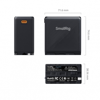 Camera Batteries - SmallRig 4469 NP-F970 USB-C Rechargeable Camera Battery Black - quick order from manufacturer