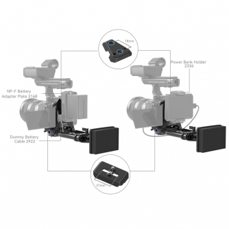 Plecu turētāji RIG - SmallRig 4063B Advanced Compact V Mount Battery Mounting System 4063B - ātri pasūtīt no ražotāja