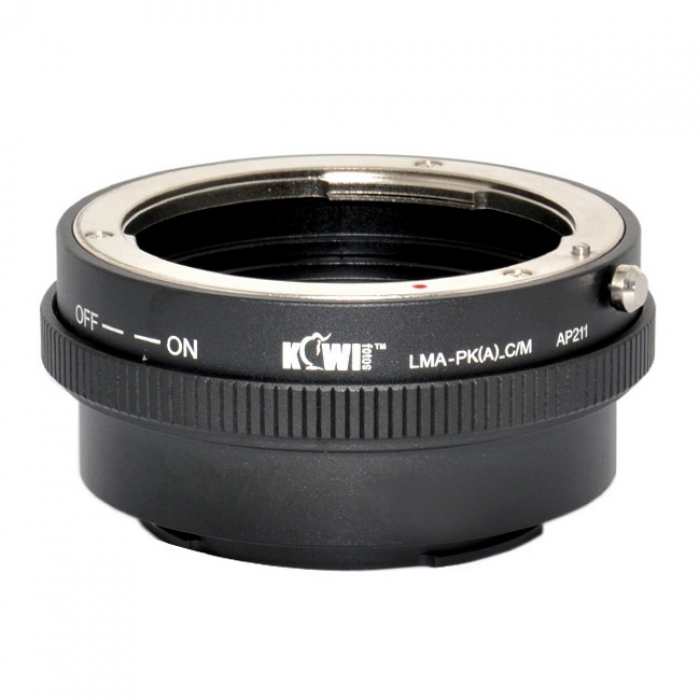 Adapters for lens - Kiwi Lens Mount Adapter (Pentax K(A) naar Canon M) LMA PK(A)_C/M - quick order from manufacturer