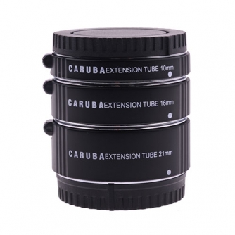 Makro fotografēšana - Caruba Extension Tube set Nikon Chroom ETS NFC - ātri pasūtīt no ražotāja