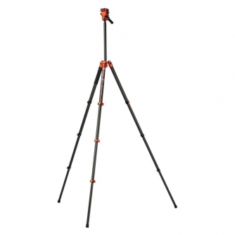 Video Tripods - Fotopro X-Airfly Max Video tripod - orange - quick order from manufacturer