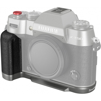 Kameru bateriju gripi - SMALLRIG 4712 SILICONE L-SHAPE HANDLE FOR FUJIFILM X-T50 CHARCOAL SILVER 4712 - ātri pasūtīt no ražotāja