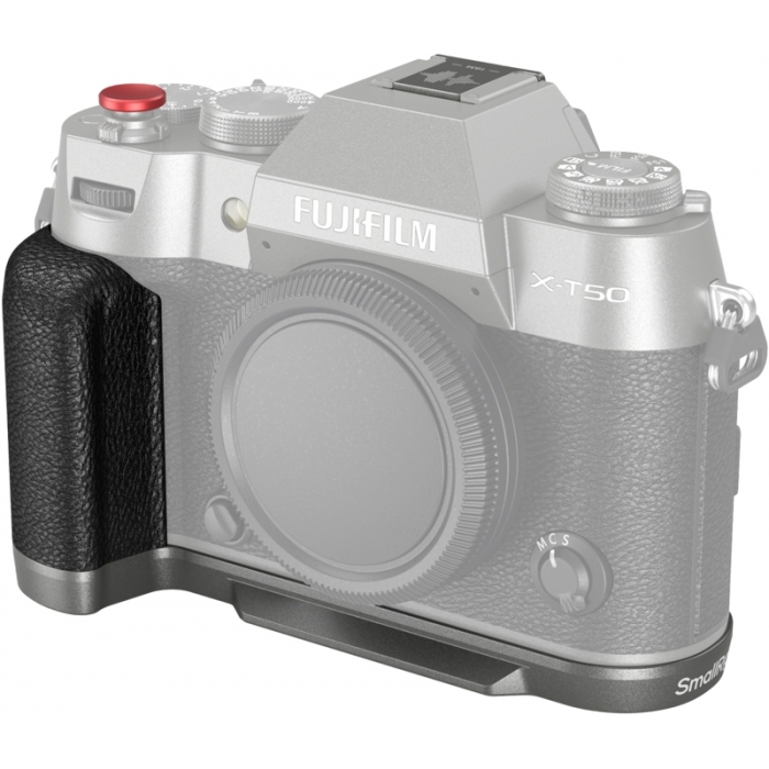 Kameru bateriju gripi - SMALLRIG 4712 SILICONE L-SHAPE HANDLE FOR FUJIFILM X-T50 CHARCOAL SILVER 4712 - ātri pasūtīt no ražotāja