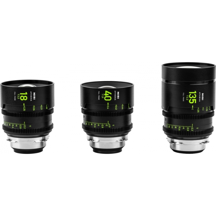 CINEMA Video Lenses - NISI CINE LENS SET ATHENA PRIME ADD-ON (3 LENSES) E-MOUNT (WITHOUT DROP-IN FILTER) ATHENA ADD ON E NDIF - quick order from manufacturer