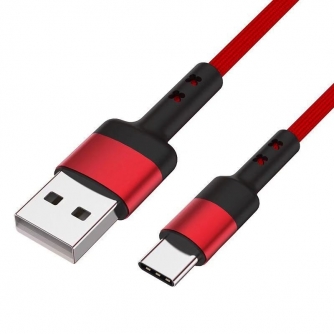 Кабели - Caruba USB A to USB C 60W Cable 1 Meter Red USBAC 1MR - быстрый заказ от производителя