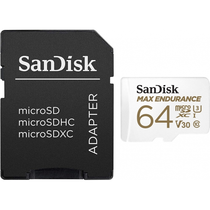 SandiskmemorycardmicroSDXC64GBMaxEndurance adapterSDSQQVR-064G-GN6IA