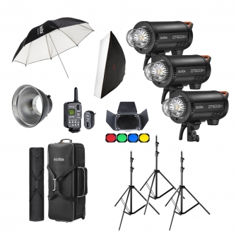 Accessories for studio lights - Godox QT600IIIM D Trio Studio Kit QT600IIIM D - quick order from manufacturer