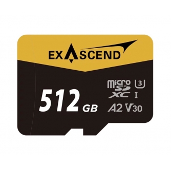 Memory Cards - Exascend UHS-I microSD Card Series 512GB Catalyst EX512GUSDU1 - quick order from manufacturer