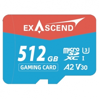 Memory Cards - Exascend UHS-I microSD Card Series 512GB Gaming EX512GUSDU1-NS - quick order from manufacturer