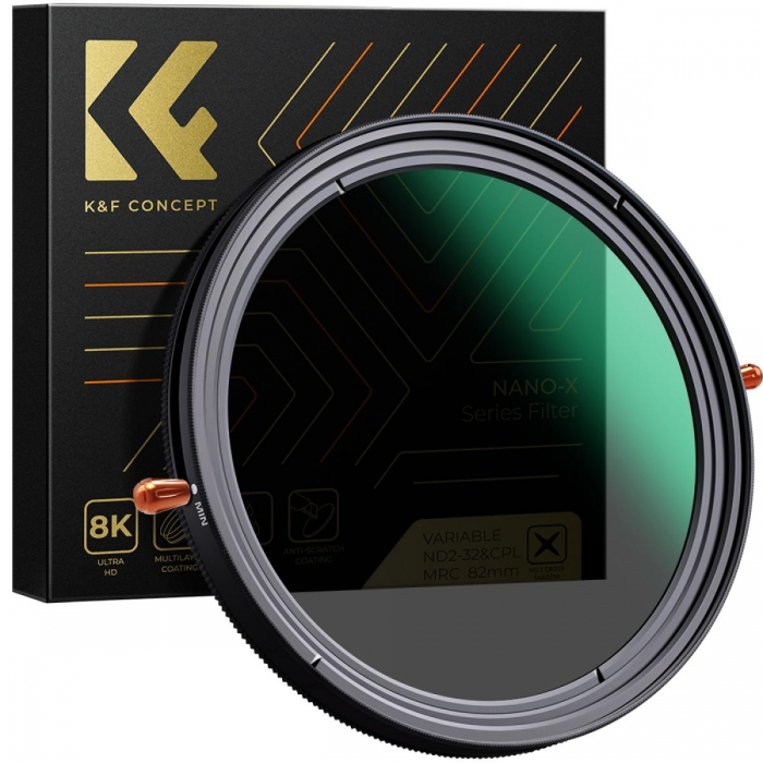 Neutral Density Filters - K&F 77MM Nano-X CPL+Variable/Fader ND 232 filter KF01.1087V1 - quick order from manufacturer