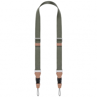 Kameru siksniņas - K&F Camera neck strap32mm green condensed polymer material webbing, 4 aluminum alloy square buckle KF13.115V3 - ātri pasūtīt no ražotāja